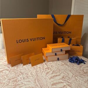 ✨ Louis Vuitton Boxes, Bags, Ribbon & Receipt Holders ✨